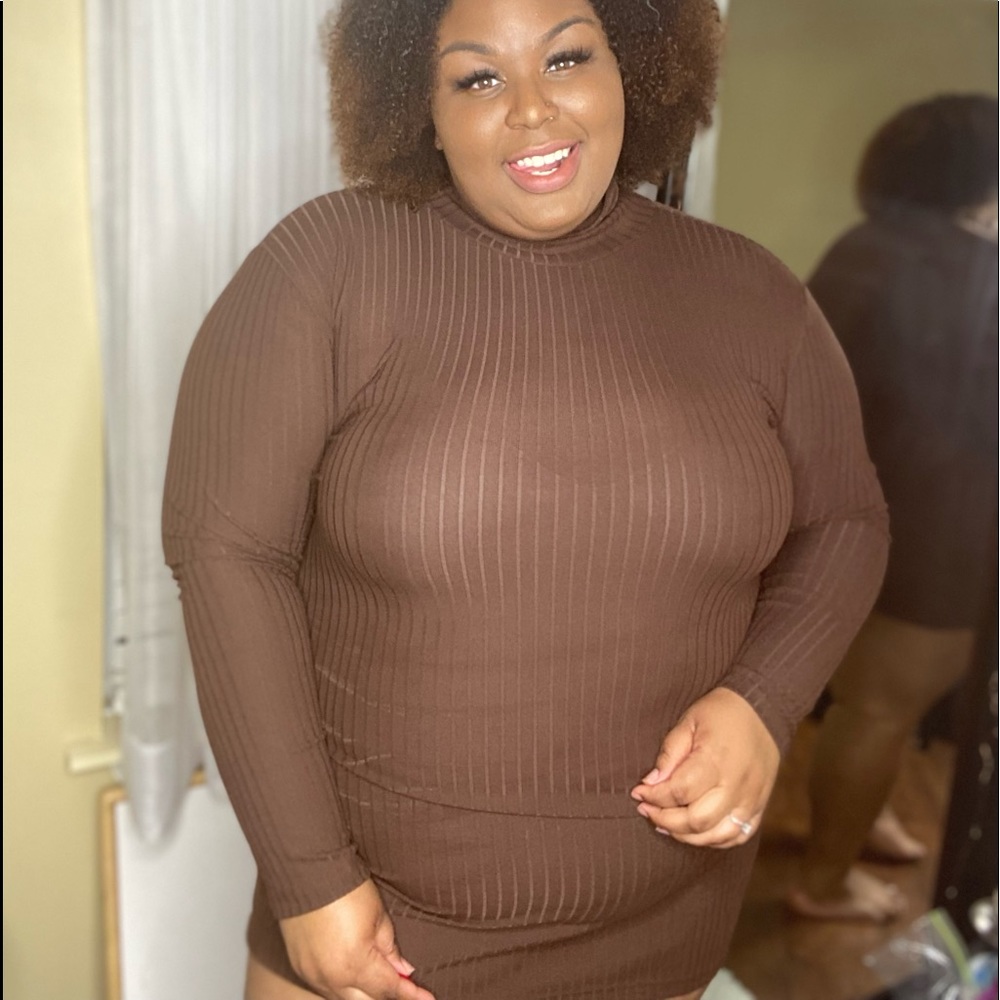 Turtleneck Long Sleeve Dress